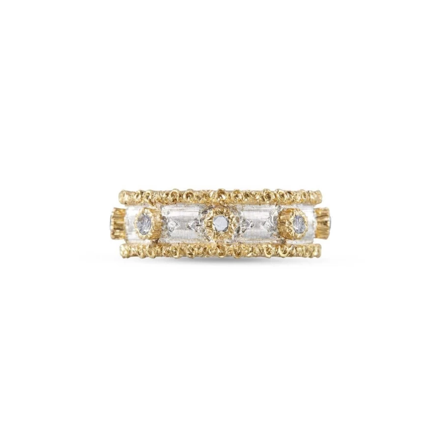 Buccellati Macri Capri Eternelle 18K Gold Diamond Pendant Necklace