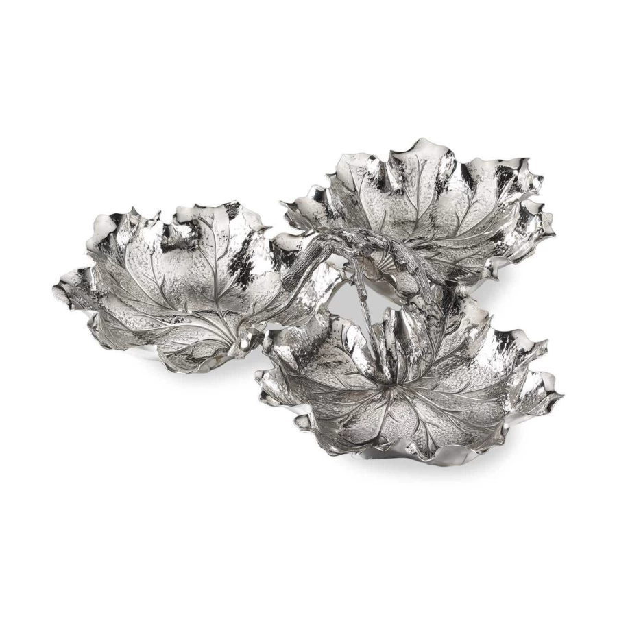 Buccellati Luxury Leaves Centerpiece - Elegant Floral Table Decor for Weddings & Events