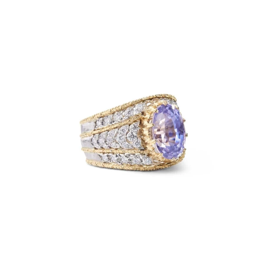 Buccellati Mosaico Diamond Ring in 18K Gold | Luxury Italian Jewelry
