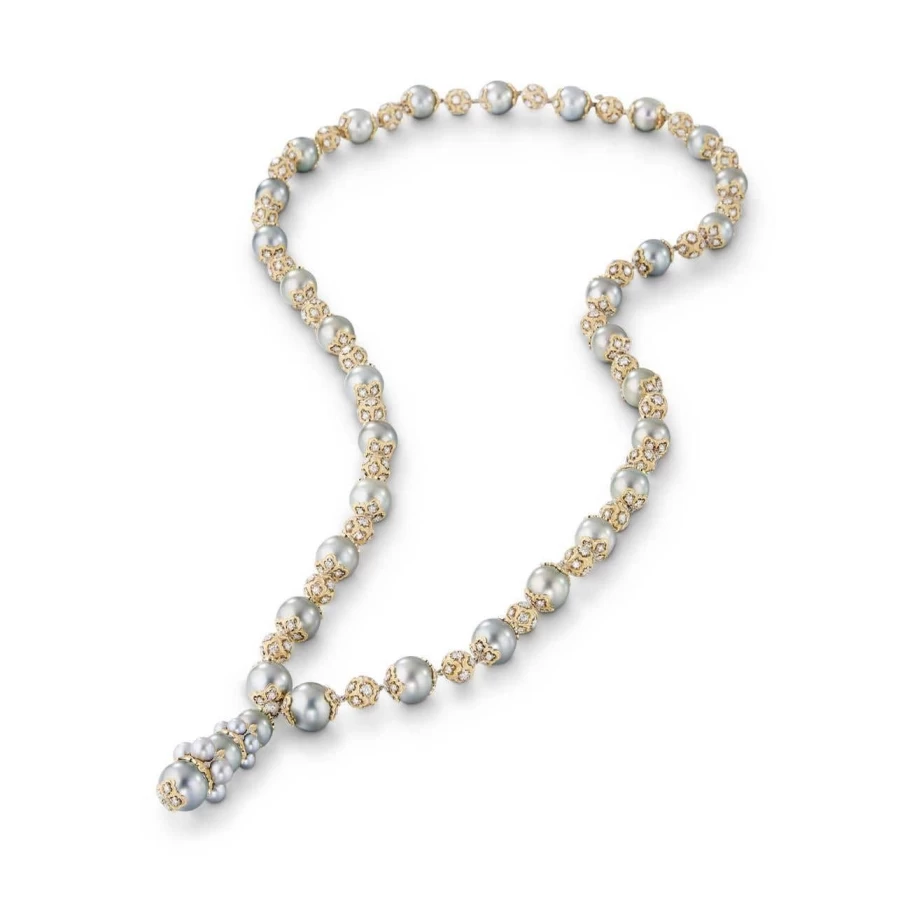 Buccellati Umbilical Necklace - Elegant Diamond & Gold Collana Ombelicali Jewelry