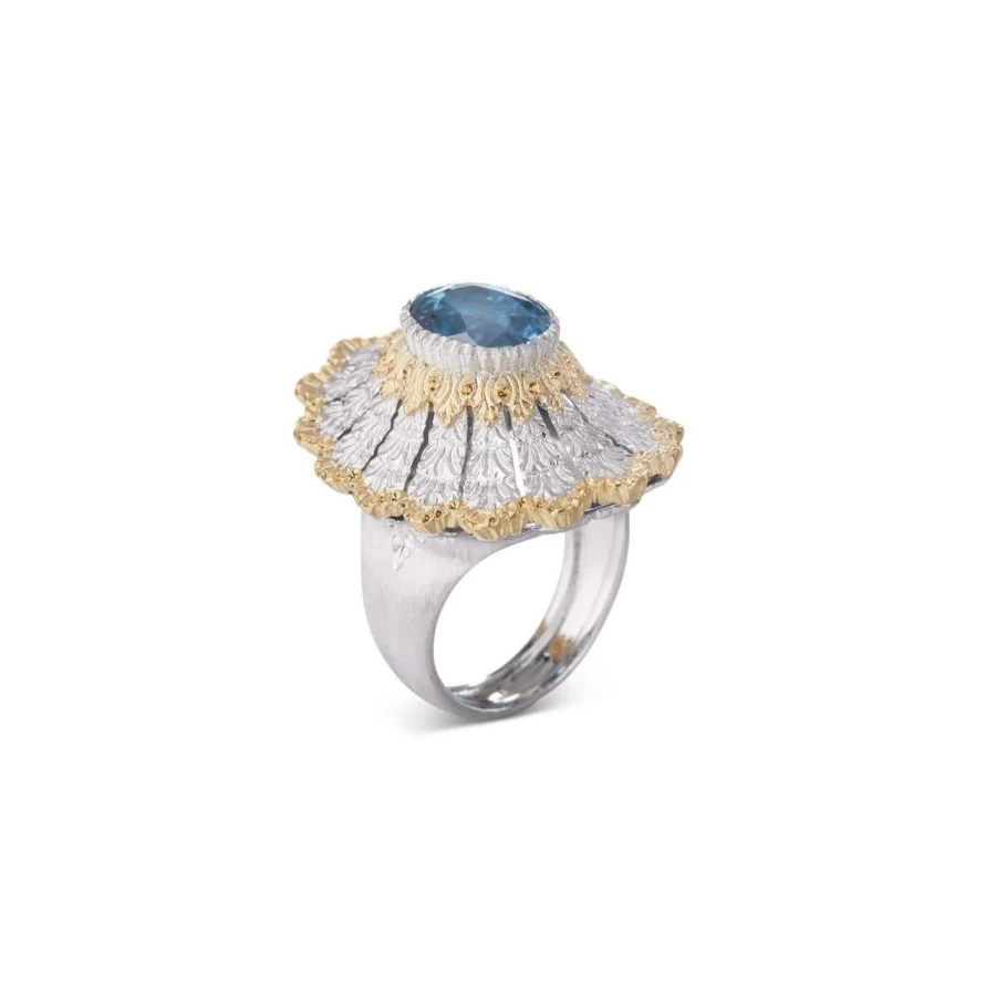 Buccellati Macri Color Ring - 18K Gold Diamond Gemstone Luxury Jewelry
