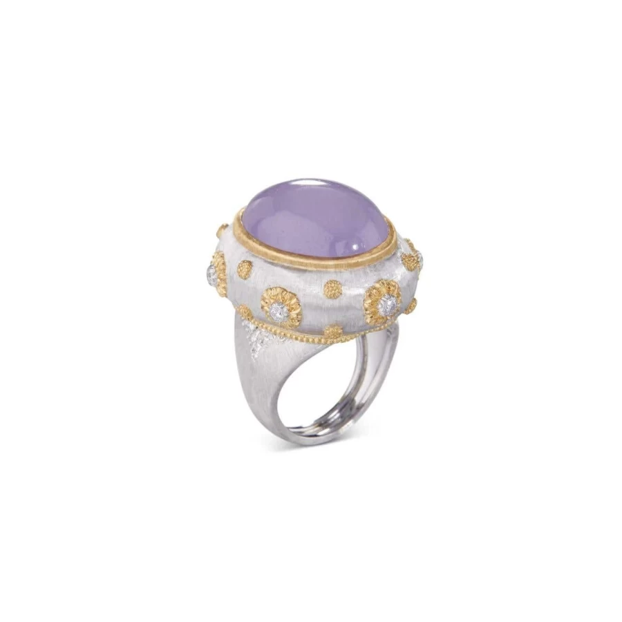 Buccellati Macri Color Ring - 18K Gold & Gemstone Luxury Band
