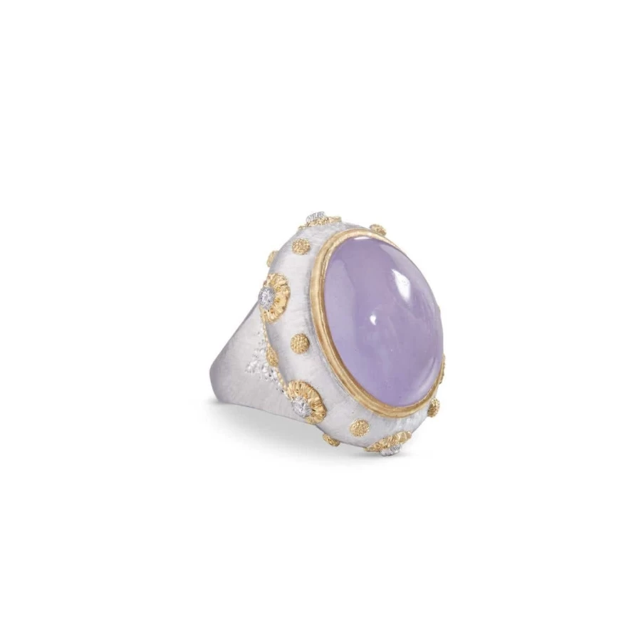 Buccellati Macri Color Ring - 18K Gold & Gemstone Luxury Band