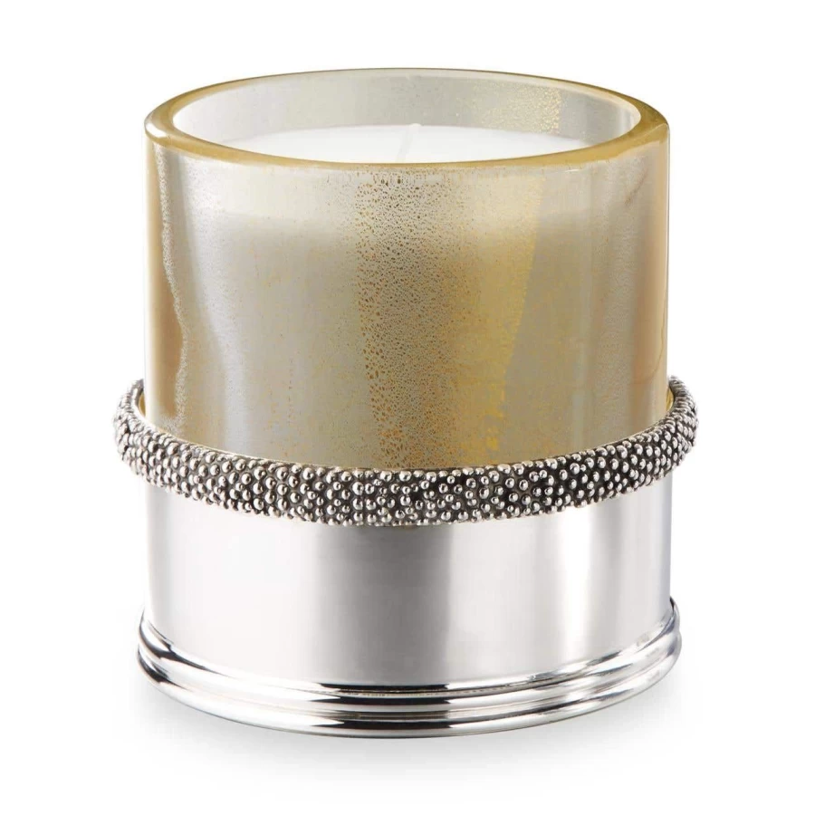 Buccellati Caviar Crystal Candle Holder - Luxury Home Decor