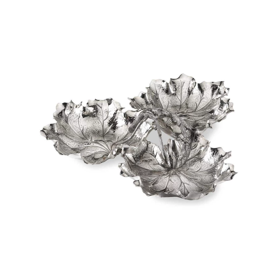Buccellati Luxury Leaves Centerpiece - Elegant Floral Table Decor for Weddings & Events